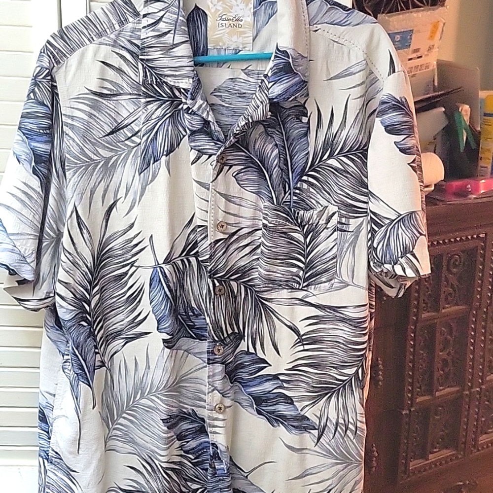 Mens XXL Tasso Elba Button Shirt - Picture 2 of 6